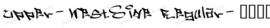 Upper-WestSide Regular字体转换